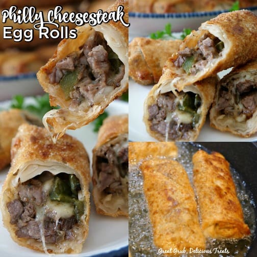 Philly Cheesesteak Egg Rolls tastes just like a Philly cheesesteak sandwich. Philly Cheesesteak Egg Rolls tastes just like a Philly cheesesteak sandwich.
