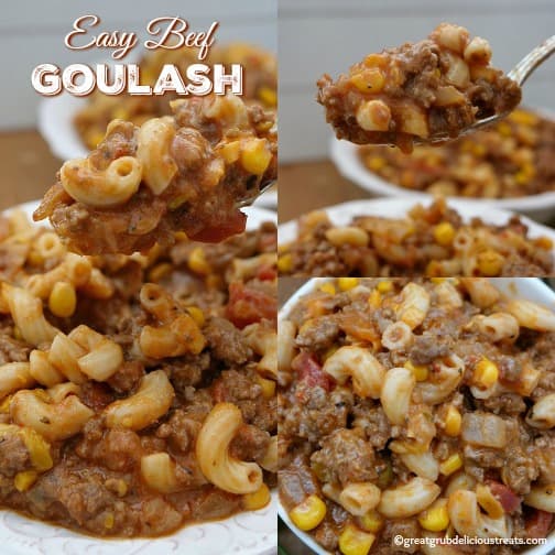 Easy Beef Goulash tastes delicious, is an easy weeknight dinner to make and everyone loves this meal. Easy Beef Goulash