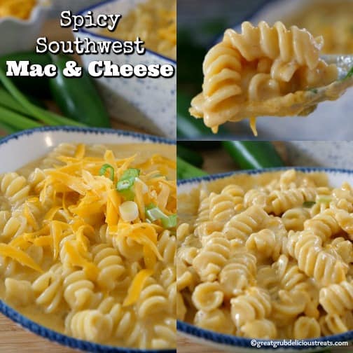 Spicy Southwest Mac and Cheese is delicious comfort food and a family favorite mac and cheese recipe. Spicy Southwest Mac and Cheese