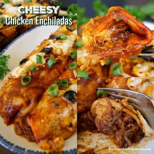 Cheesy Chicken Enchiladas Cheesy Chicken Enchiladas