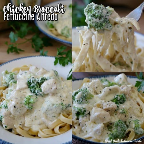 Chicken Broccoli Fettuccine Alfredo is an easy and delicious meal that can be made in about 30 minutes.