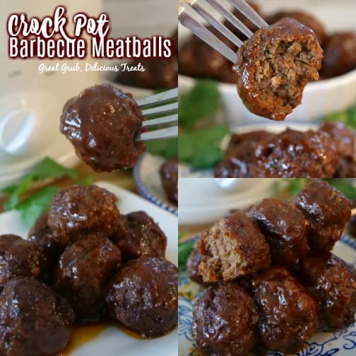 Crock Pot Barbecue Meatballs are savory, flavorful and a delicious game day appetizer. Crock Pot Barbecue Meatballs are savory, flavorful and a delicious game day appetizer.