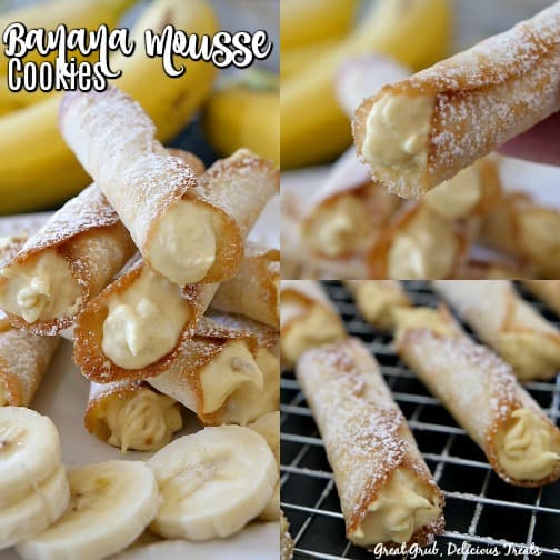 Banana Mousse Cookies are deliciously light and crispy.