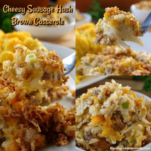 Cheesy Sausage Hash Brown Casserole is a delicious breakfast hash brown recipe and a family favorite. Cheesy Sausage Hash Brown Casserole