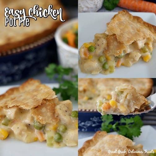 Easy chicken pot pie is the perfect recipe for any weeknight dinner.