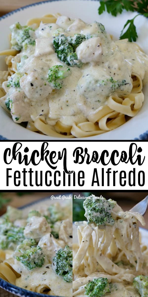 Chicken Broccoli Fettuccine Alfredo has the best homemade creamy alfredo sauce, deliciously seasoned chicken and broccoli florets. Chicken Broccoli Fettuccine Alfredo has the best homemade creamy alfredo sauce, deliciously seasoned chicken and broccoli florets.
