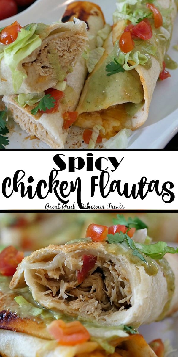 Spicy Chicken Flautas are loaded with shredded chicken breasts, which are slow cooked and seasoned perfectly, cheese and then wrapped tightly in flour tortillas and baked until crispy.