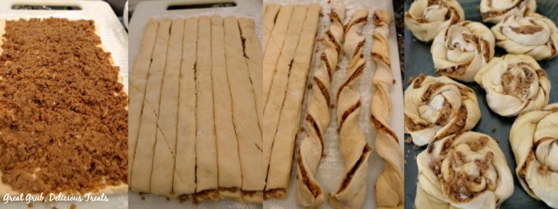 Easy Crescent Cinnamon Rolls - In process shots Easy Crescent Cinnamon Rolls - In process shots