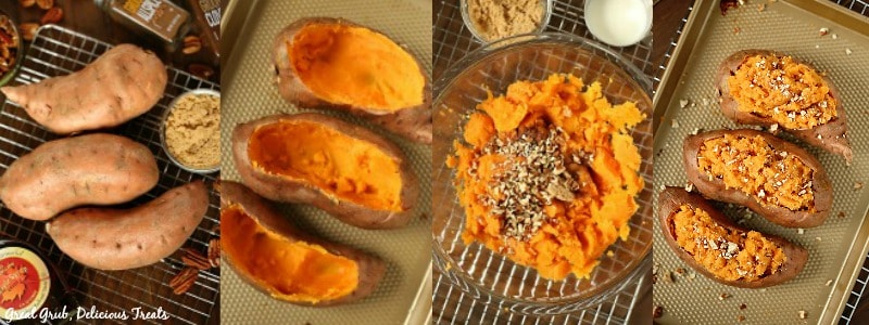 These Maple Pecan Sweet Potatoes are packed with just enough sweetness and crunch.