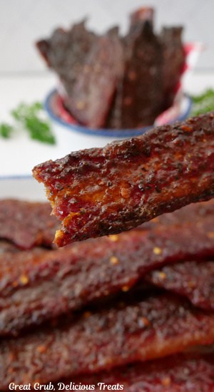 A close up of billionaire bacon.