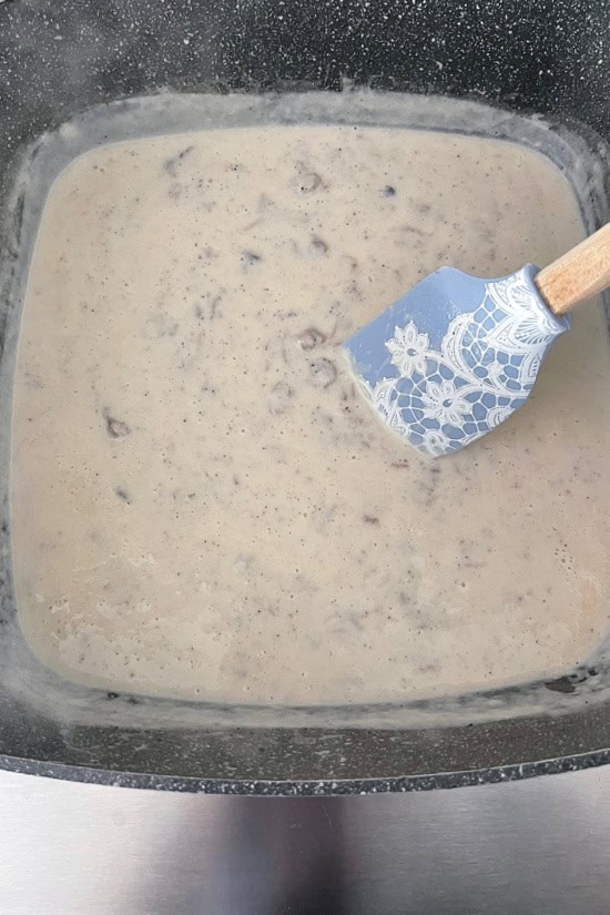 The brisket gravy after it has thickened up.