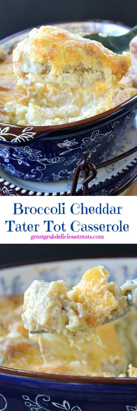 Broccoli Cheddar Tater Tot Casserole