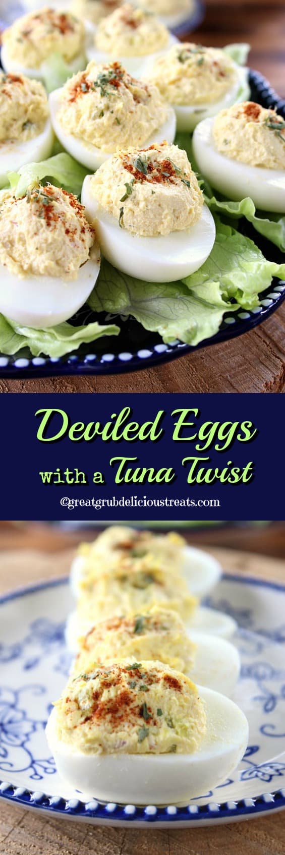 Deviled Eggs with a Tuna Twist Deviled Eggs with a Tuna Twist