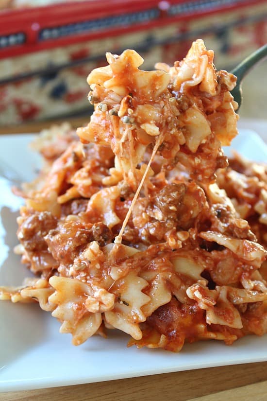 Bow Tie Pasta Lasagna - Great Grub, Delicious Treats Bow Tie Pasta Lasagna