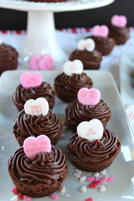 Valentine's Mini Brownie Bites Valentine's Mini Brownie Bites