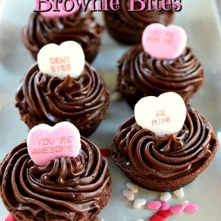 Valentine's Mini Brownie Bites