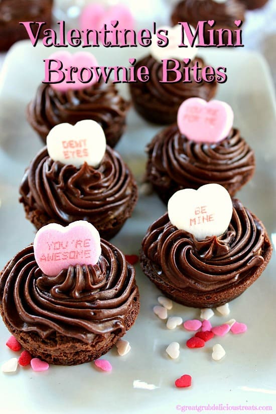 Valentine's Mini Brownie Bites Valentine's Mini Brownie Bites