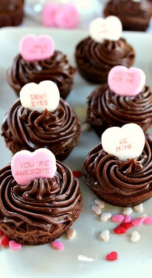 Valentine's Mini Brownie Bites Valentine's Mini Brownie Bites