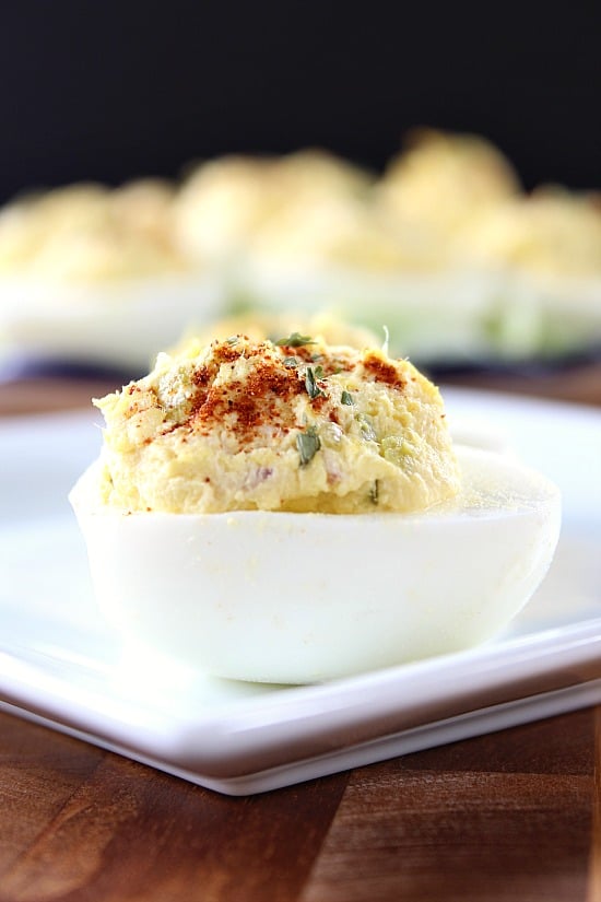 Deviled Eggs with a Tuna Twist Deviled Eggs with a Tuna Twist