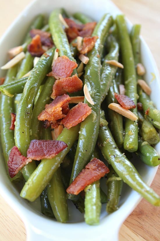 Lemon Nutty Bacon Green Beans