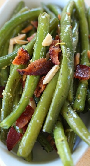 Lemon Nutty Bacon Green Beans