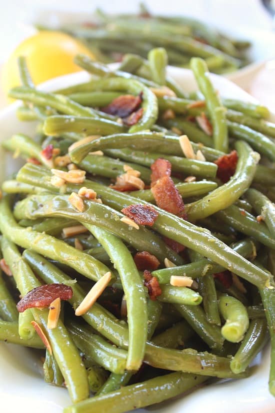 Lemon Nutty Bacon Green Beans