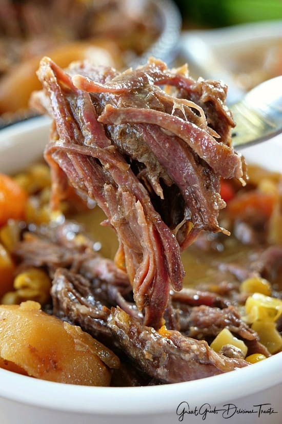 Slow Cooker Boneless Tip Roast is an easy crock pot meal that tastes delicious and is full of flavor. Slow Cooker Boneless Tip Roast