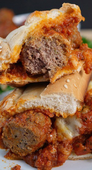 Homemade Meatball Sub sandwiches are delicious with savory tender meatballs and toasted to perfection. Homemade Meatball Sub