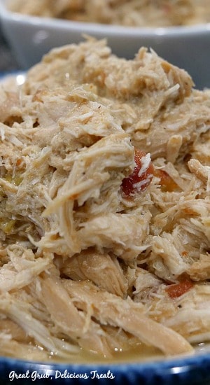 Crock Pot Spicy Chicken is a delicious and easy slow cooker chicken recipe that is not only delicious and full of flavor, but great to use as a base in many other recipes like chicken tacos, enchiladas and quesadillas.