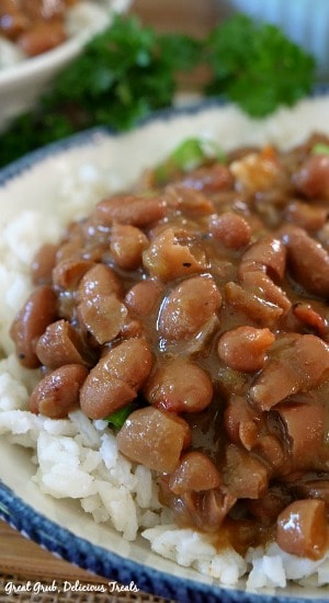 Crock Pot Spicy Beans with Rice are a plant-based recipe that is healthy, loaded with protein and is Vegan. #veganrecipes #slowcookermeals #yummy #delish #greatgrubdelicioustreats Crock Pot Spicy Beans with Rice