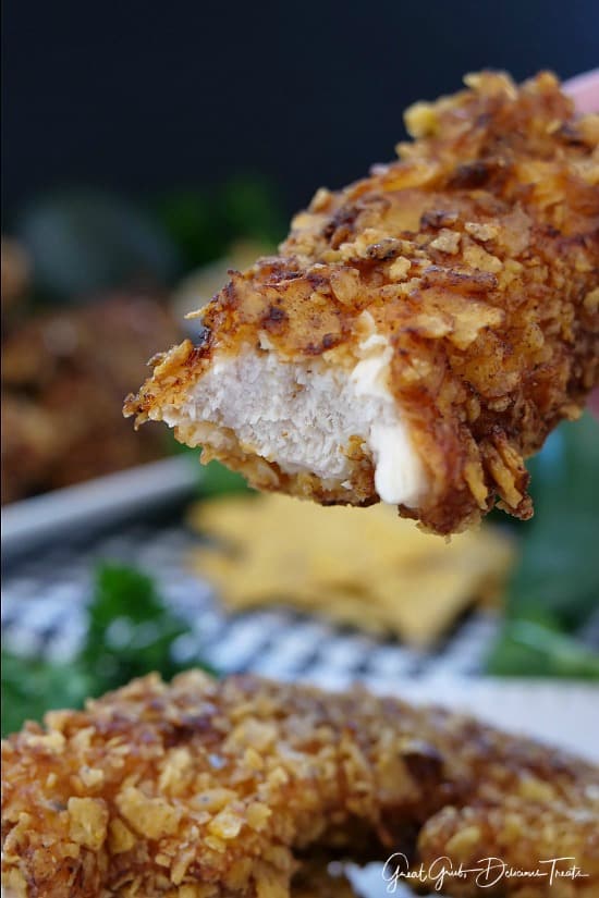 Extra Crispy Jalapeño Lime Chicken Strips are super crispy, deliciously flavored and fried to perfection. Extra Crispy Jalapeño Lime Chicken Strips