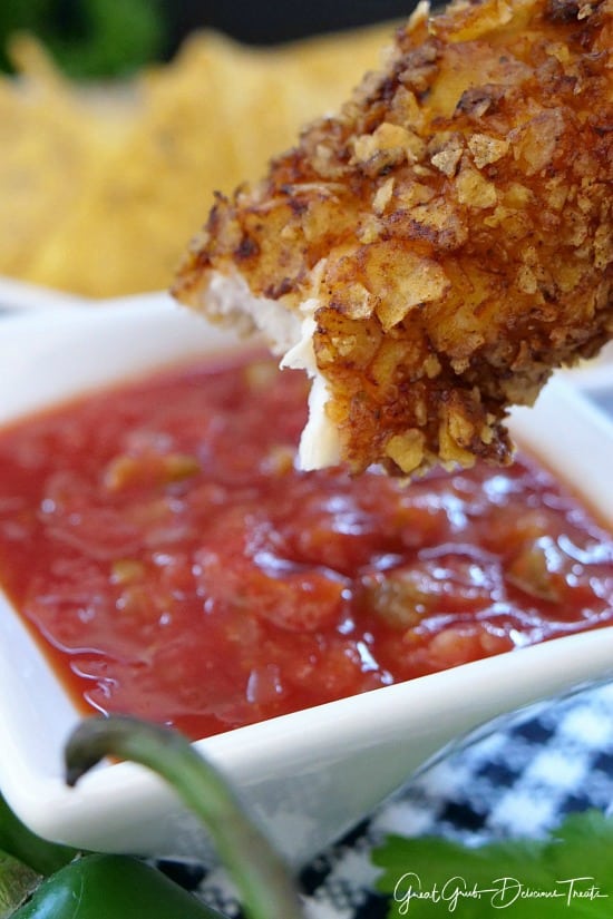 Extra Crispy Jalapeño Lime Chicken Strips are homemade, extra crunchy and tastes delicious. Extra Crispy Jalapeño Lime Chicken Strips