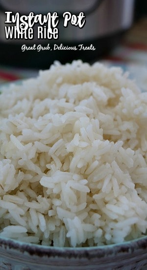 Instant Pot White Rice is an easy, basic white rice recipe that can be made in the instant pot for perfect fluffy rice every time.