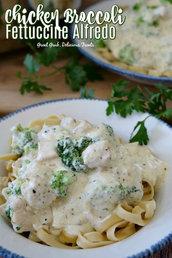 Chicken Broccoli Fettuccine Alfredo is loaded with deliciously seasoned chicken, broccoli florets and a creamy homemade alfredo sauce that is to die for. Chicken Broccoli Fettuccine Alfredo is loaded with deliciously seasoned chicken, broccoli florets and a creamy homemade alfredo sauce that's to die for.