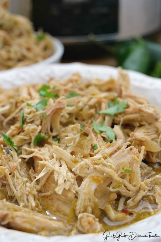 Crock Pot Hatch Salsa Chicken is super tender, deliciously flavored with the flavor of Hatch chiles. Crock Pot Hatch Salsa Chicken