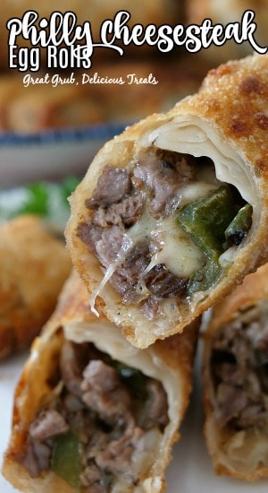 Philly Cheesesteak Egg Rolls are a delicious appetizer that tastes like a Philly cheesesteak sandwich.