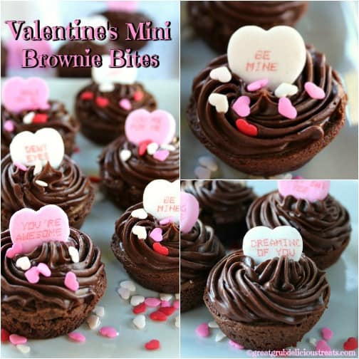 Valentine's Mini Brownie Bites Valentine's Mini Brownie Bites