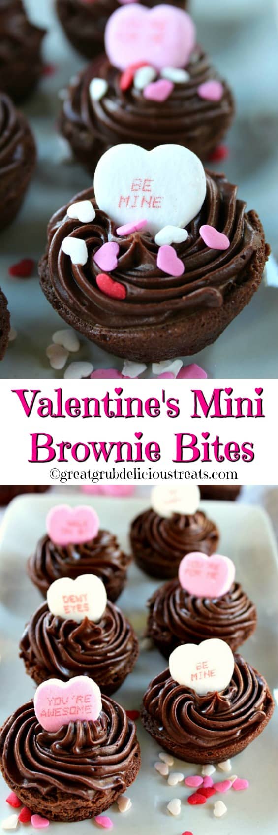 Valentine's Mini Brownie Bites Valentine's Mini Brownie Bites