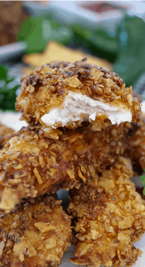 Extra Crispy Jalapeño Lime Chicken Strips are tender, juicy and super crispy. A delicious and easy weeknight meal. Extra Crispy Jalapeño Lime Chicken Strips